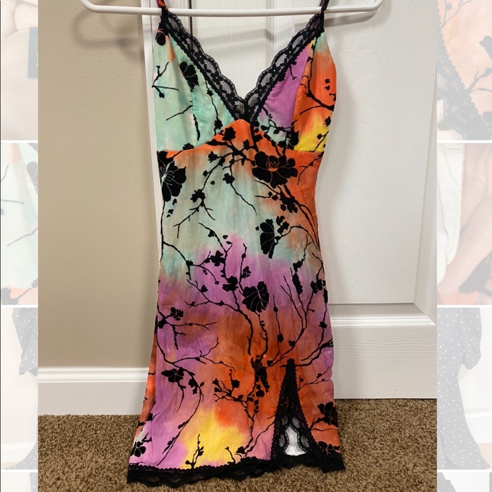 Princess Polly multicolor mini dress with lace detail